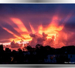 Couché de soleil à Gorcy